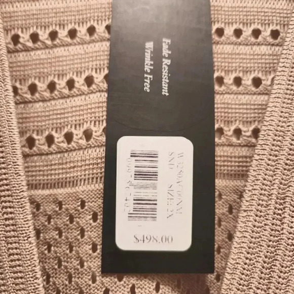New $498 Misook Heritage Fit Sand Brown Loose Knit Cardigan Sweater Size 2X - Picture 4 of 13